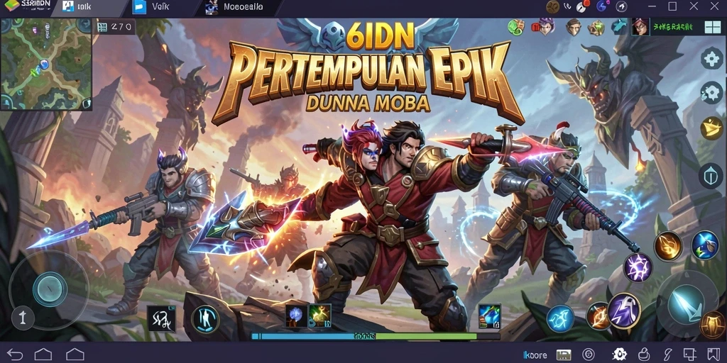 Gameplay seru dalam 68IDN dengan karakter dan peta menarik.