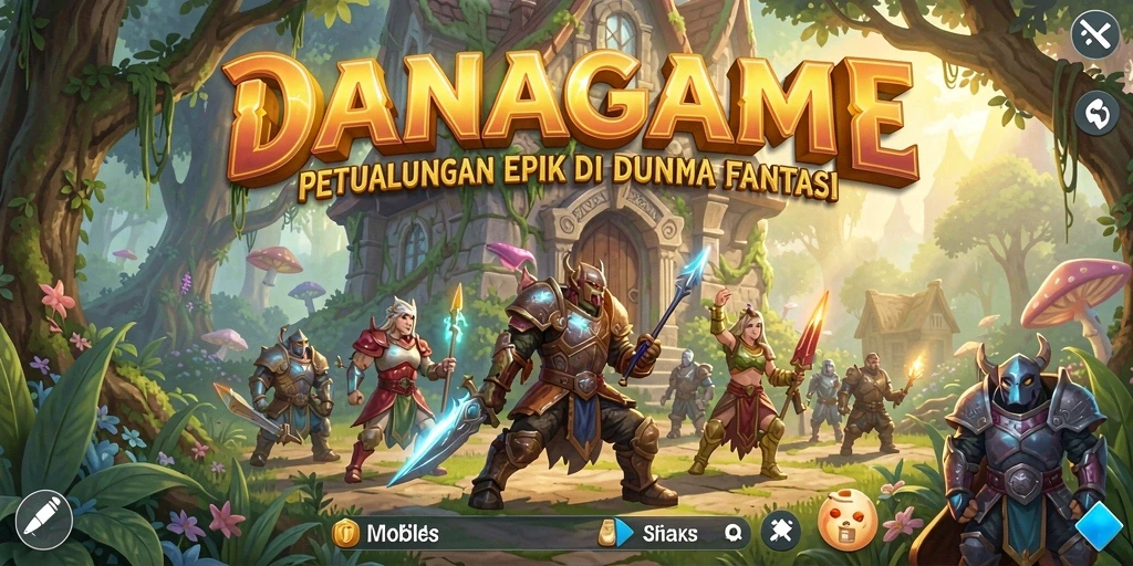 Screenshot menunjukkan aksi seru dalam pertarungan RPG yang menegangkan.