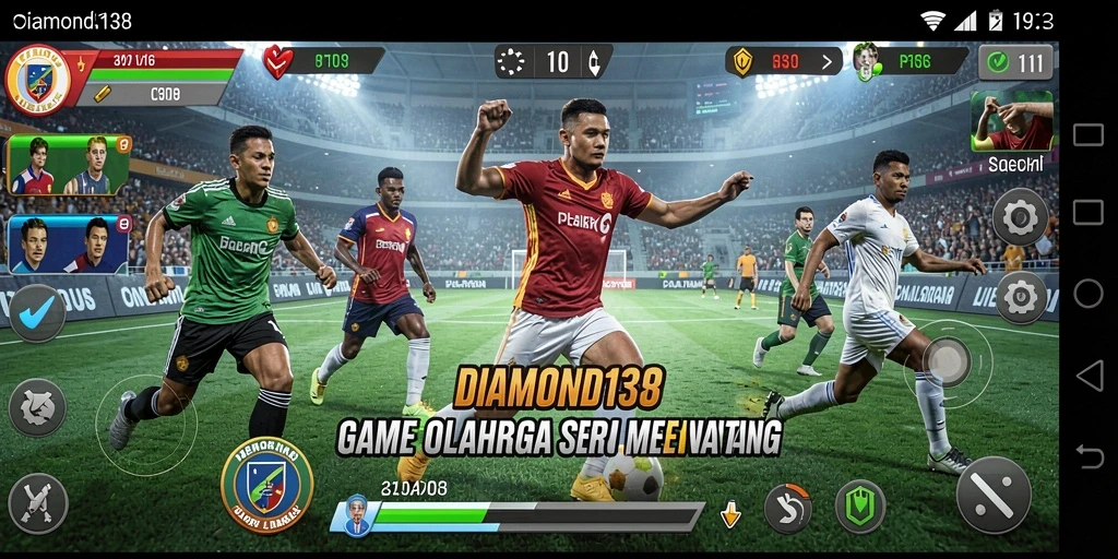 Tampilan gameplay seru DIAMOND138 yang penuh aksi olahraga.