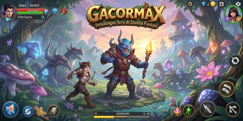 Screenshot gameplay GACORMAX dengan petualangan mendebarkan.