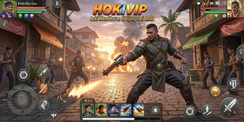 Screenshot HOKIVIP menampilkan aksi mendebarkan dalam permainan.