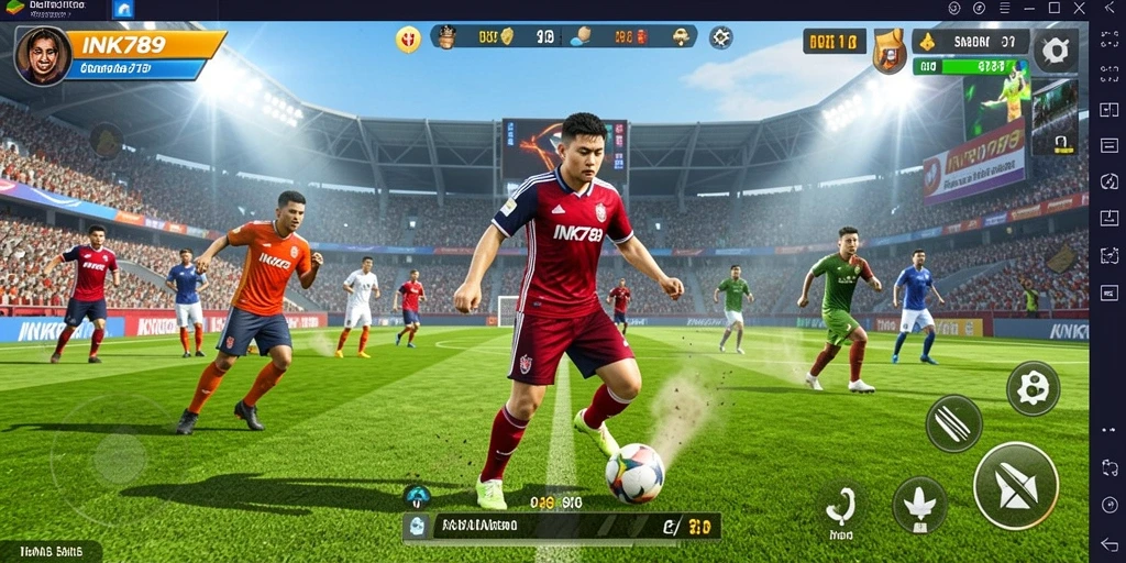 Tampilan gameplay seru dalam INK789 yang melibatkan berbagai cabang olahraga.