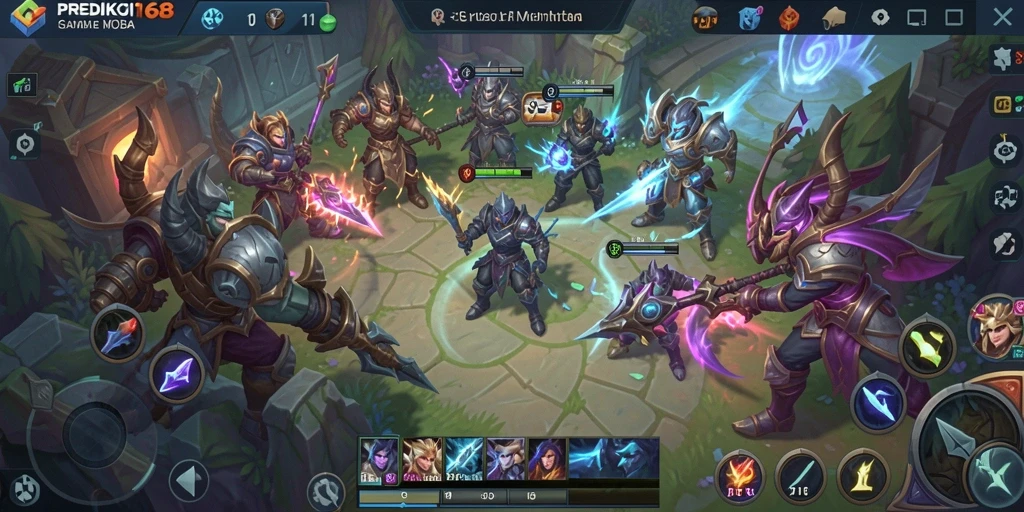 Gameplay seru dari PREDIKSI168 dalam pertarungan MOBA.