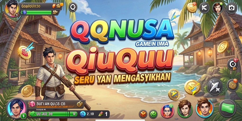 Tampilan seru gameplay QiuQiu di QQNUSA.