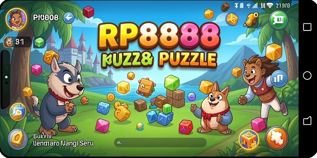 Tampilan gameplay RP8888 yang menantang dan penuh warna.