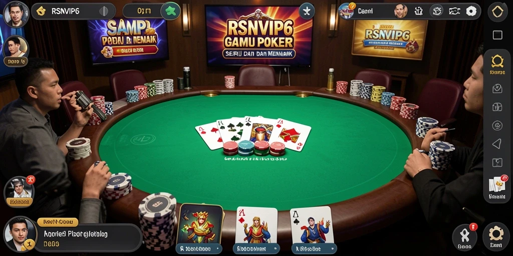 Gameplay poker yang intens dan menyenangkan di RSNVIP6.