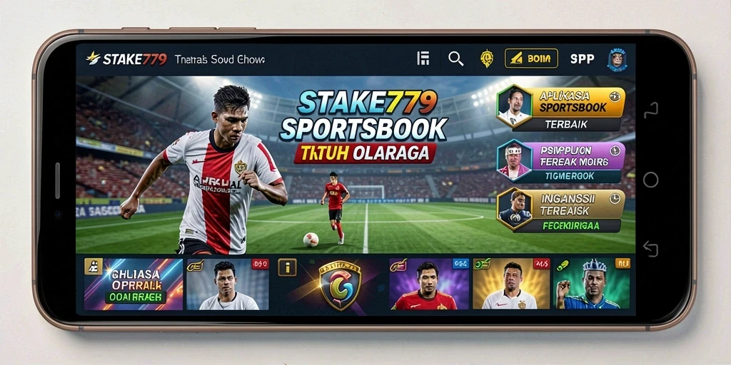 Tampilan menarik aplikasi STAKE779 dalam taruhan olahraga.