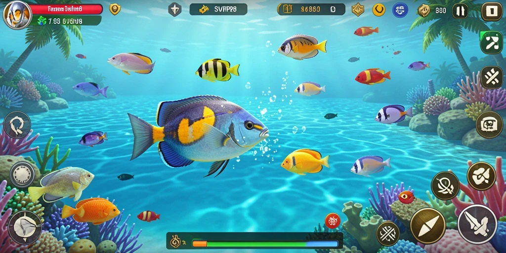 Tampilan menarik dari gameplay Tembak Ikan di SVIP8.