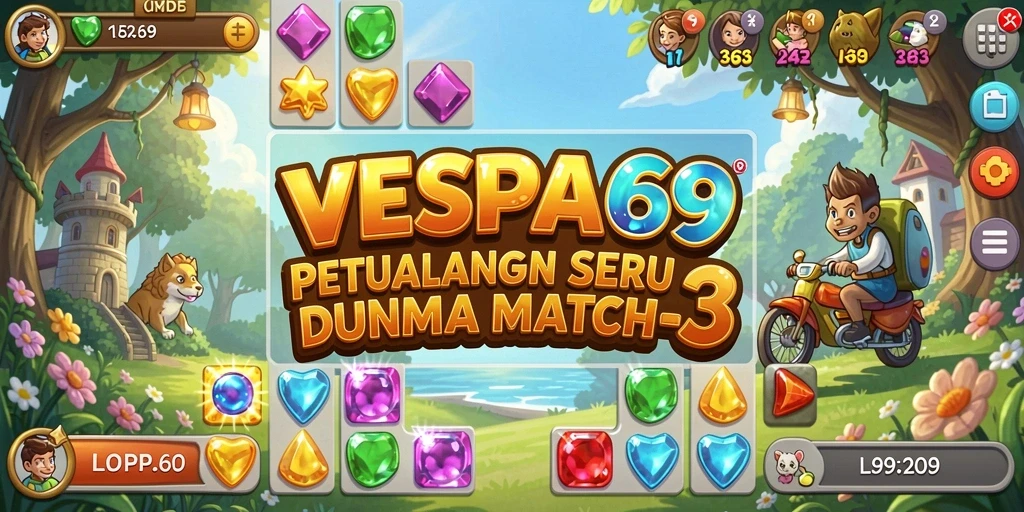 Tampilan gameplay VESPA69 yang menarik dan seru.